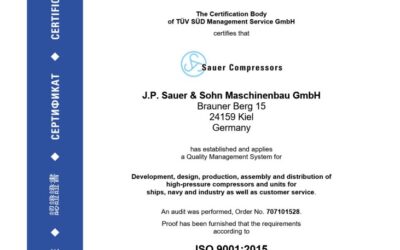 Certyfikat ISO Sauer